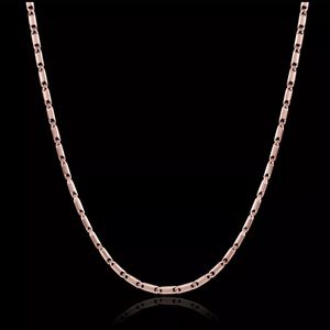 Women's Necklace Pendant Chain 18K Rose Gold
